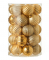 Набор золотистых шаров 7 см, 34 шт.