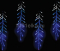 Shooting icicle light 1,75x0,4m - 160 LED (бело-синий)