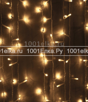 Светодиодный занавес 2x1м - 200 LED мерцание (pvc прозрачный)