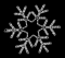 Светодиодная снежинка звезда (белый) - 50 см.